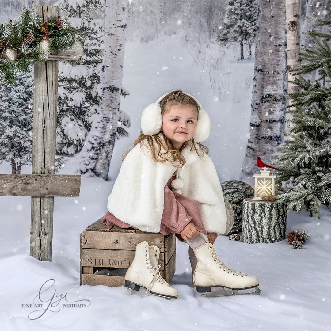 Loving this dusty rose and cream color palette...especially those fuzzy ear muffs and caplet! Don't have cold weather accessories? We've got you covered, literally. We'll help you add the finishing touches to your outfits for you Father Christmas portrait session. We have lots of cold weather accessories and clothing items for the whole family to add to your wardrobe and really capture the wonder of our snowy birch forest! 
More info on the Fine Art Santa page, link in bio